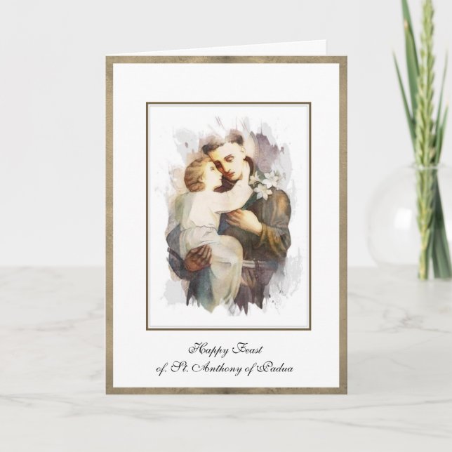 Cartão Rua Religiosa Anthony da Criança de Pádua Jesus (Frente)