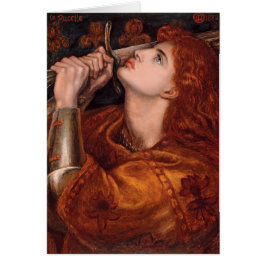 Cartão Rua Religiosa. Joan of Arc Prayer