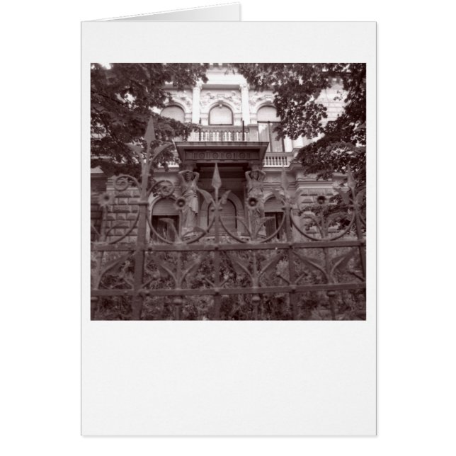 Cartão Rua secundária de Budapest (Frente)