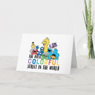 Cartão Rua Sésamo   A Rua Mais Colorida