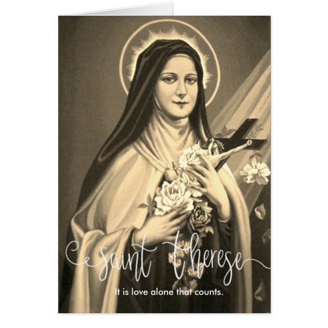 Cartão Rua. Therese | Sepia | Sobreposição de Script Bran (Frente)