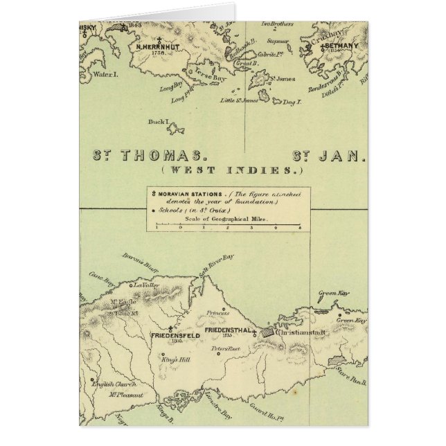 Cartão Rua Thomas, Rua Jan, Rua Crook (Frente)