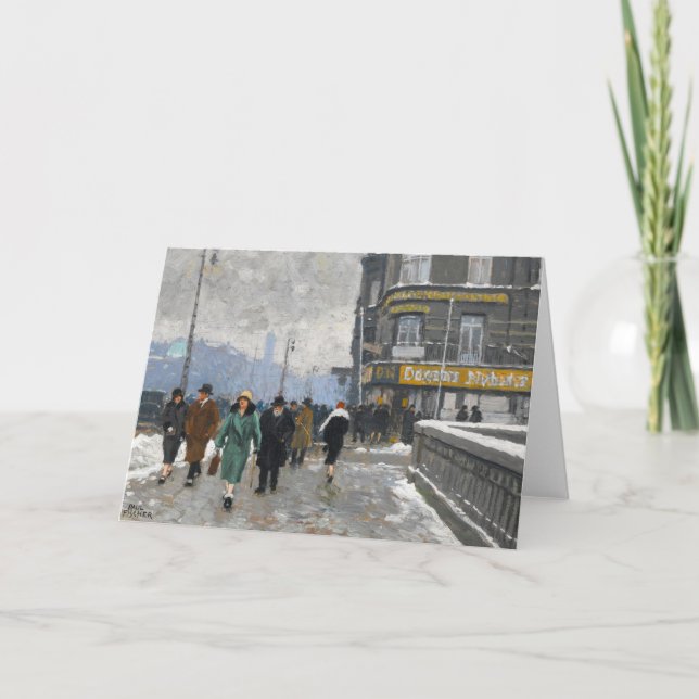 Cartão Rua Winter | Paul Fischer (Frente)