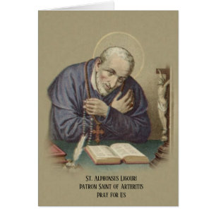 Cartão Ruas De Oração De Artrite. Alphonsus Ligouri Rel