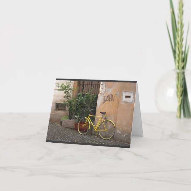 Cartão Ruas de Roma (vazio) (Frente)