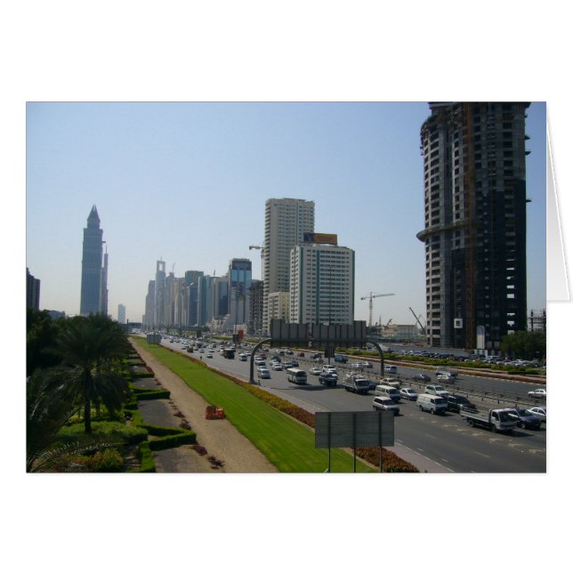 Cartão ruas dubai (Frente Horizontal)