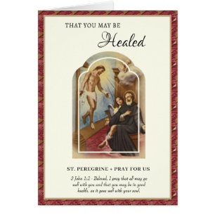 Cartão Ruas. Orações Peregrinas Doença de Saúde Cancer