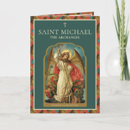 Cartão Ruas Religiosas Michael Archangel Orador Ca Católi