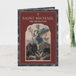 Cartão Ruas Religiosas Michael Archangel Orador Católico