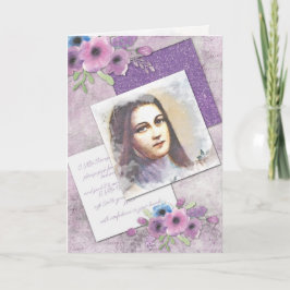 Cartão Ruas Religiosas Vintage. Novena Católica