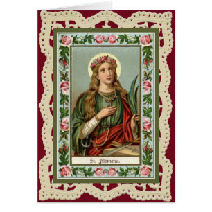 Cartão Ruas, Santo religioso católico de Filomena