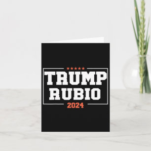 Cartão Rubio Para O Presidente 2024 Campanha Pela Eleição