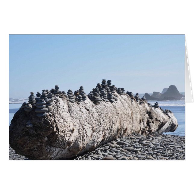 Cartão Ruby Beach na Península da Olimpiadas, WA (Frente Horizontal)