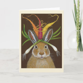 Cartão ruby the rabbit folded greeting card