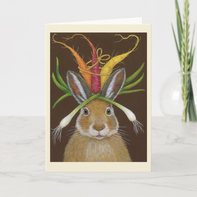 Cartão ruby the rabbit folded greeting card (Frente)