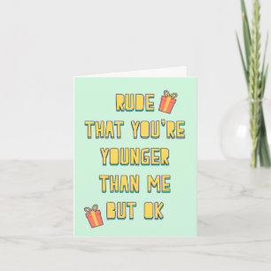 Cartão Rude, que você é mais jovem que eu, mas ok