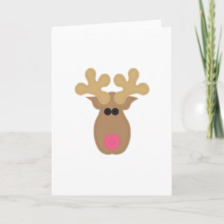 Cartão Rudolph Face