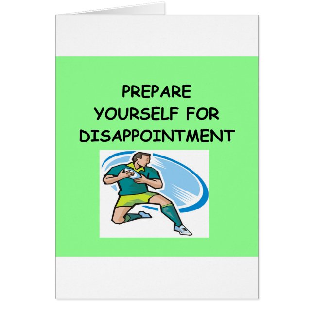 Cartão rugby (Frente)