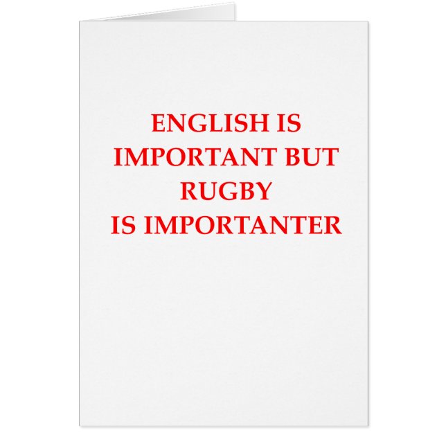 Cartão rugby (Frente)