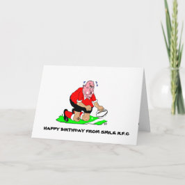 CARTÃO RUGBY BIRTHDAY GREETING