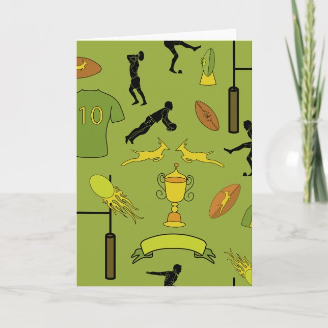 Cartão Rugby game are on (Frente)