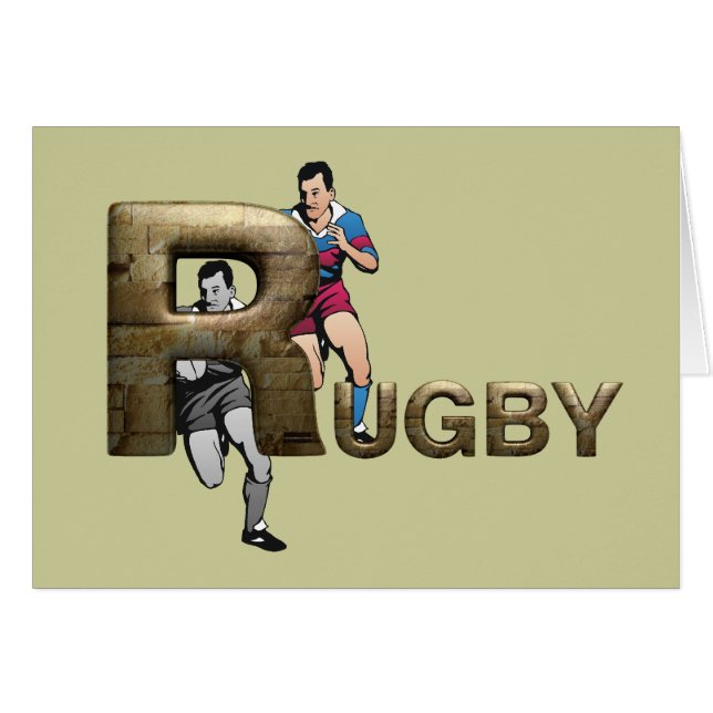 Cartão Rugby SUPERIOR (Frente Horizontal)