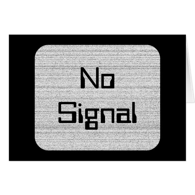 Cartão Ruído branco. Grão nevado preto e branco (Frente Horizontal)