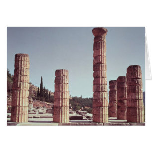 Cartão Ruínas do templo de Apollo