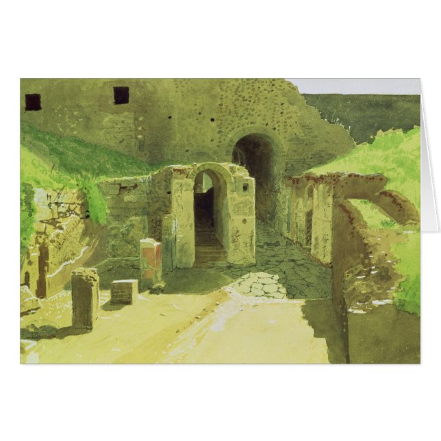 Cartão Ruínas italianas, 1876 (Frente Horizontal)