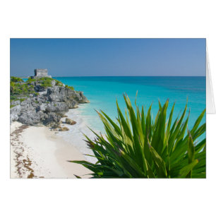 Cartão Ruínas Maias Na Praia De Tulum