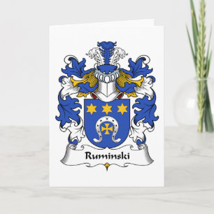Cartão Ruminski Family Crest