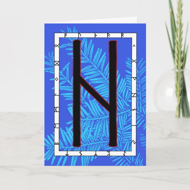 Cartão Rune Hagalaz - Transformação (Frente)