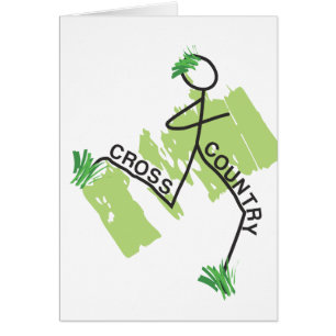 Cartão Runner de Grass Cross Country