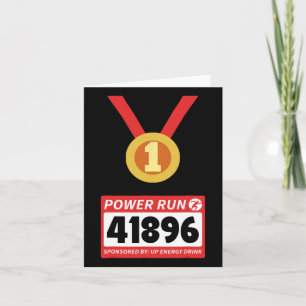 Cartão Runner Half Marathon Halloween Figurume 1