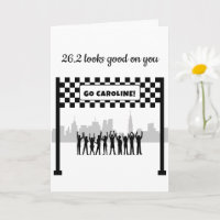 Runner Personalizado 26.2 Maratona Preta e Branca