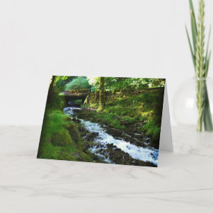 Cartão Runoff de Wahkeena Falls, Oregon