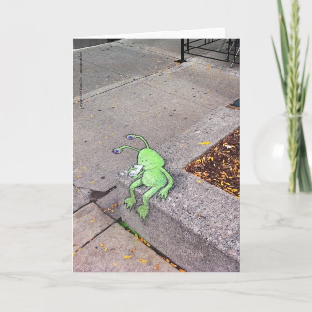 Cartão ruptura de café dos sluggo (Frente)