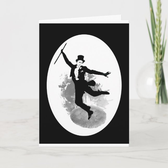 Cartão Russo Putin sobre o aniversário furioso da polític (Frente)