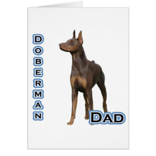 Cartão Rust Doberman Pai 4