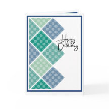 Rustic Arabesque Birthday Sutle Blues