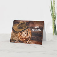 Rustic Cowboy Hat Rope Hay Foto Simpatia