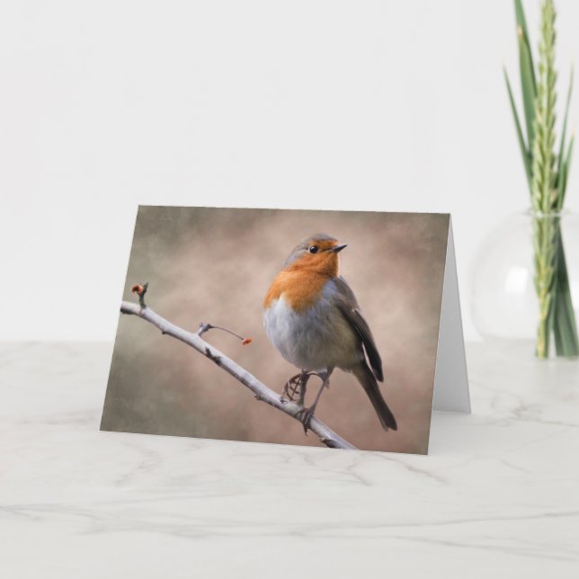 Cartão Rustic Robin Card (Frente)