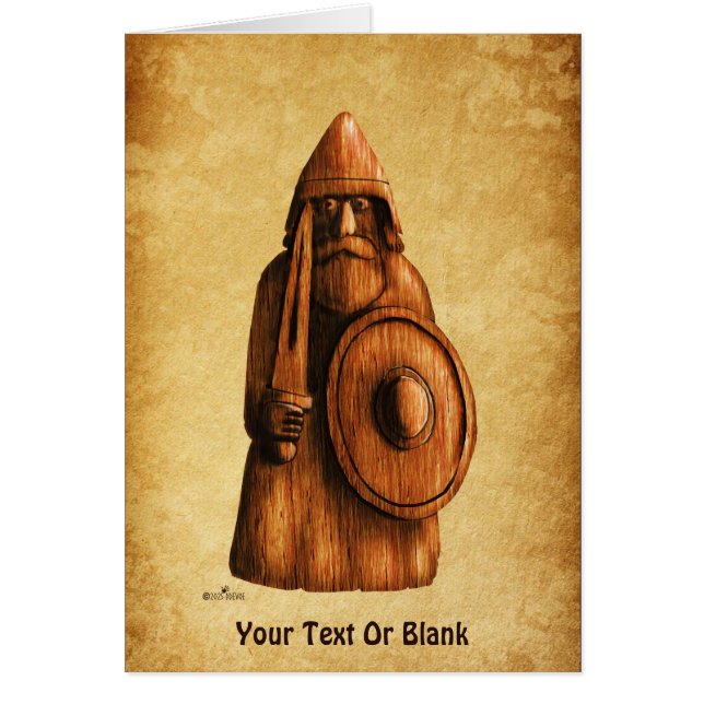 Cartão Rustic Viking (Frente)