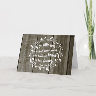 Cartão Rustic Vintage Engagement Card