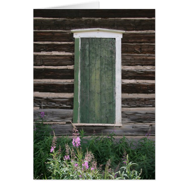 Cartão Rustic Window (Frente)