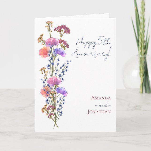 Cartão Rústico Delicado Acrílico + Juta Aniversário (Frente)