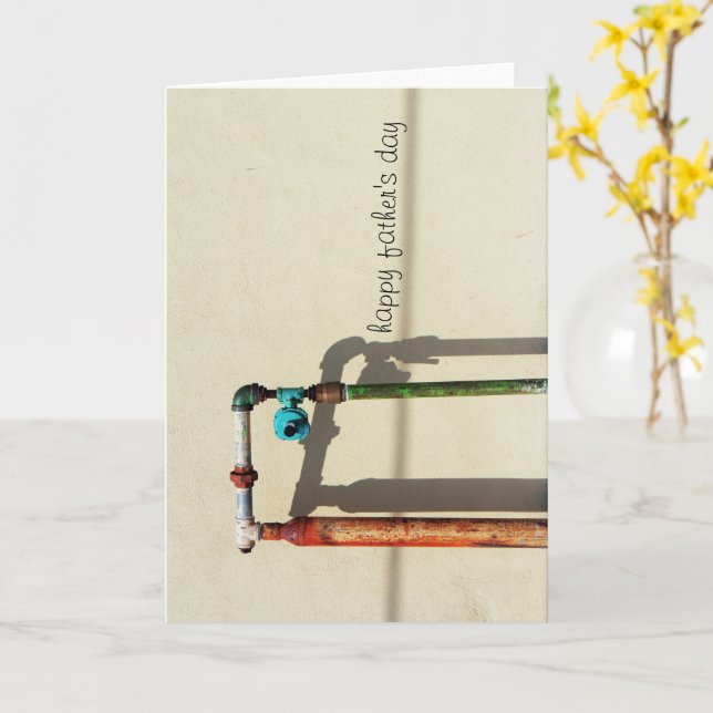 Cartão Rusty Pipes (Flor Amarela)