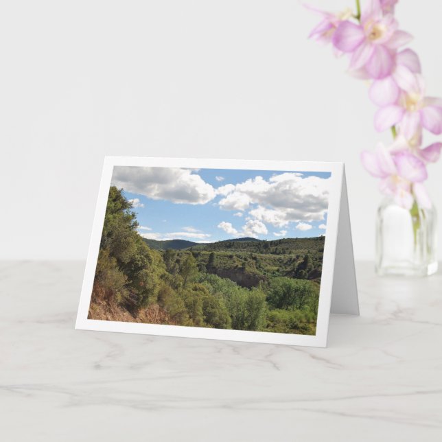 Cartão Ruta del Agua Céu Nublado, Chelva, Valência, Espan (Orquídea)