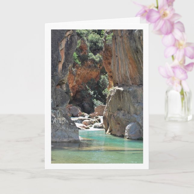 Cartão Ruta del Agua em Chelva, Valência, Espanha (Orquídea)