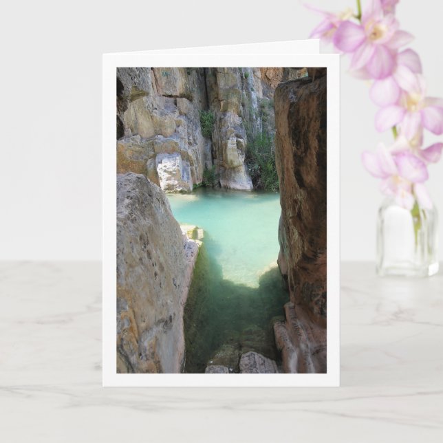 Cartão Ruta del Agua em Chelva, Valência, Espanha (Orquídea)